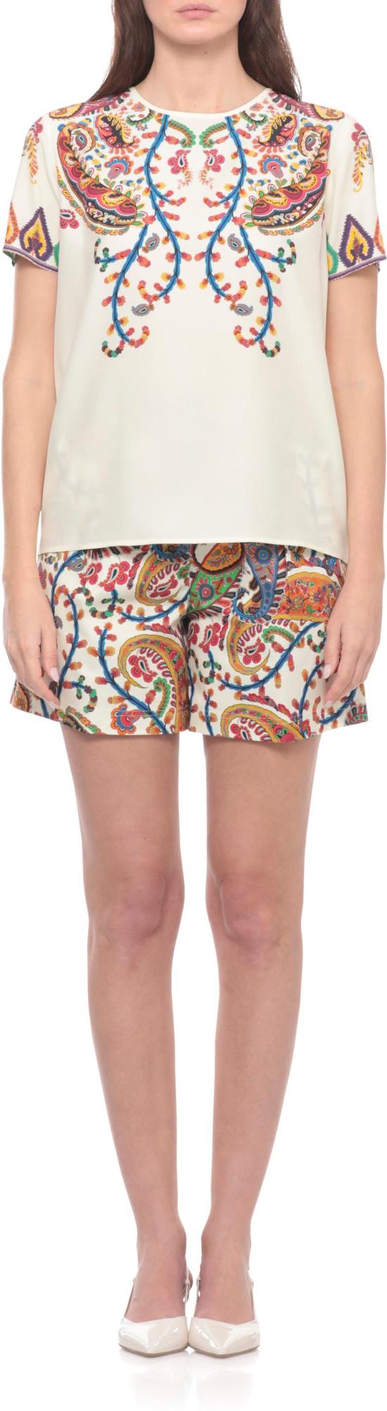 26SS 에트로 탑 WRJA0025AKG21X0800 WHITE - ETRO