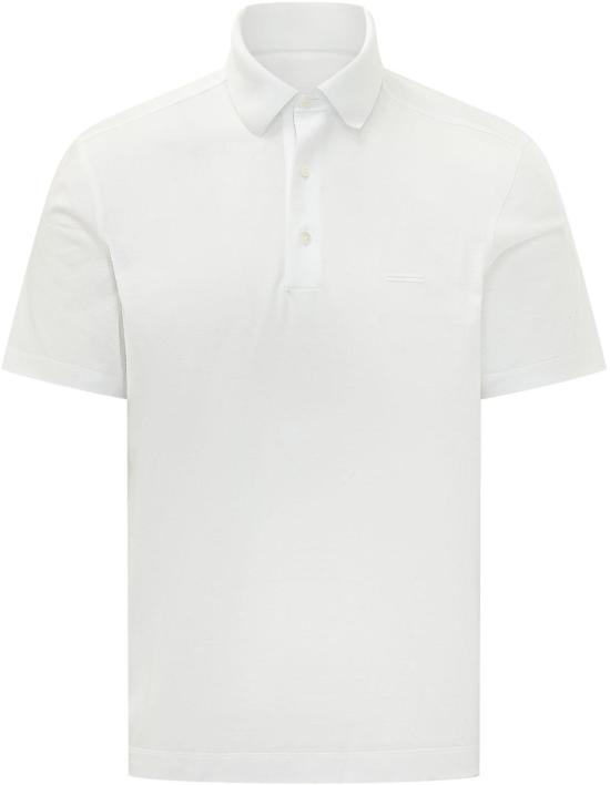 26SS 에르메네질도제냐 폴로 티셔츠 UH348A3H794N00 WHITE