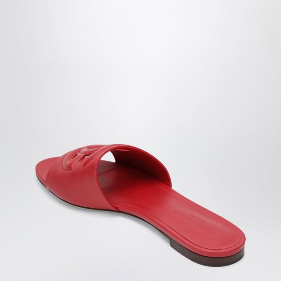 26SS 돌체앤가바나 DG 로고 카프스킨 슬리퍼 CQ0436AY329 Red - DOLCE & GABBANA