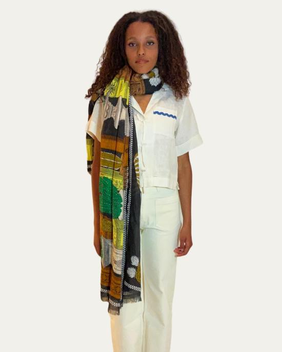  이누이 에디션 머플러/스카프 이노우이 에디션 데킬라 스카프 레몬 옐로우