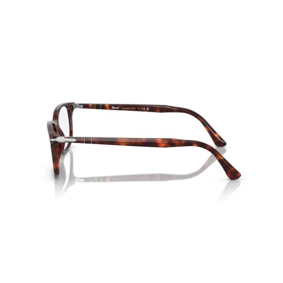 26SS 페르솔 안경 0Po3189v 직사각형 호피무늬 안경테 (슬림한 금속 다리) - PERSOL