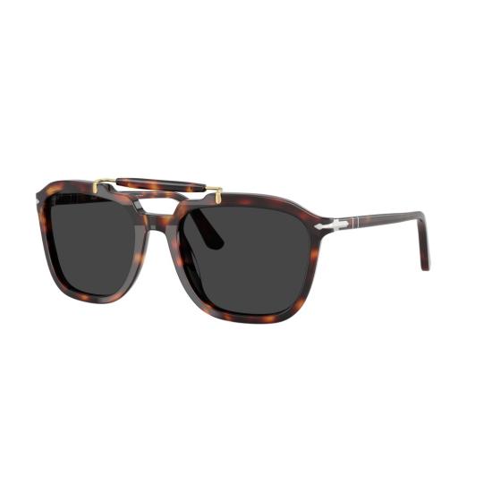 26SS 페르솔 선글라스 0Po0203s 볼드한 호피무늬  (골드톤 액센트) - PERSOL