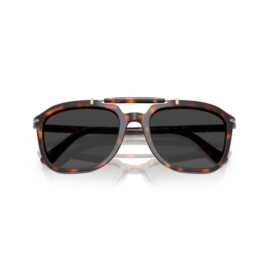 26SS 페르솔 선글라스 0Po0203s 볼드한 호피무늬  (골드톤 액센트) - PERSOL