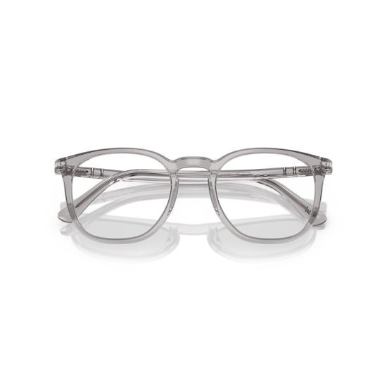 26SS 페르솔 안경 0Po3318v 반투명 회색 아세테이트 안경테 (키홀 브릿지) - PERSOL