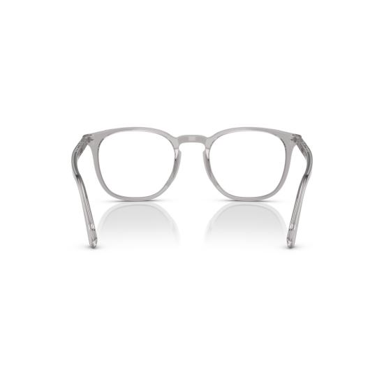 26SS 페르솔 안경 0Po3318v 반투명 회색 아세테이트 안경테 (키홀 브릿지) - PERSOL