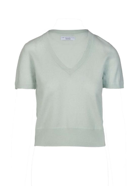  나다암 스웨터 나담 크롭 V넥 풀오버