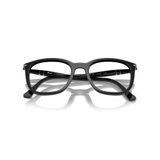 26SS 페르솔 선글라스 0Po3355v 실버 액센트가 있는 사각 프레임 아세테이트 안경 - PERSOL