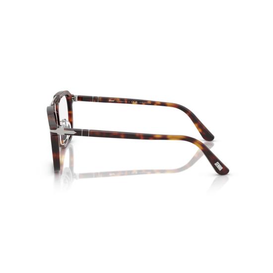 26SS 페르솔 안경 0Po0204v 볼드 호피 무늬 아세테이트 사각 프레임 안경 - PERSOL