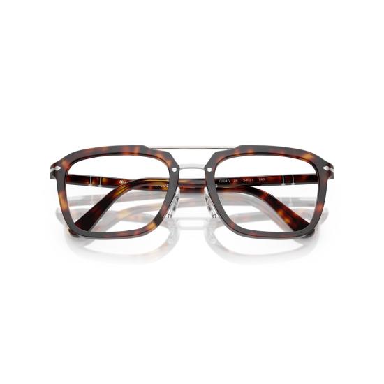 26SS 페르솔 안경 0Po0204v 볼드 호피 무늬 아세테이트 사각 프레임 안경 - PERSOL