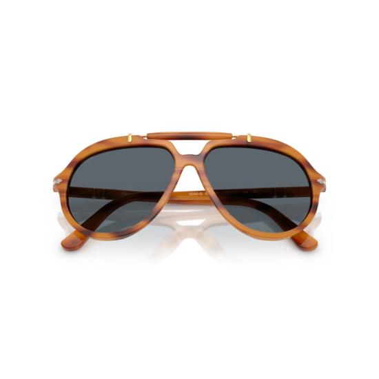 26SS 페르솔 선글라스 0Po0202s 호피무늬 에비에이터 , 독특한 이중 브릿지 디자인 - PERSOL