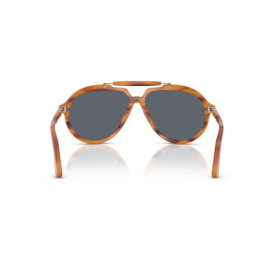 26SS 페르솔 선글라스 0Po0202s 호피무늬 에비에이터 , 독특한 이중 브릿지 디자인 - PERSOL