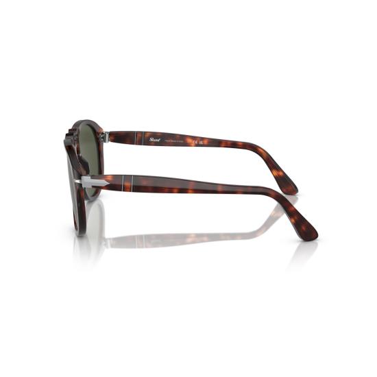 26SS 페르솔 선글라스 0Po0649 호피무늬 아세테이트 소재 에비에이터  (진녹색 렌즈) - PERSOL