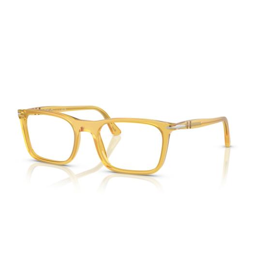 26SS 페르솔 선글라스 0Po3358v 반투명 앰버 아세테이트 안경테 (메탈릭 액센트 포함) - PERSOL