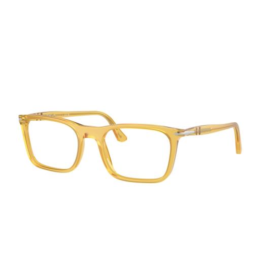26SS 페르솔 선글라스 0Po3358v 반투명 앰버 아세테이트 안경테 (메탈릭 액센트 포함) - PERSOL