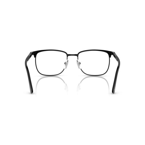 26SS 페르솔 안경 0Po1021v 은은한 은색 포인트가 있는 직사각형 금속 프레임 안경 - PERSOL