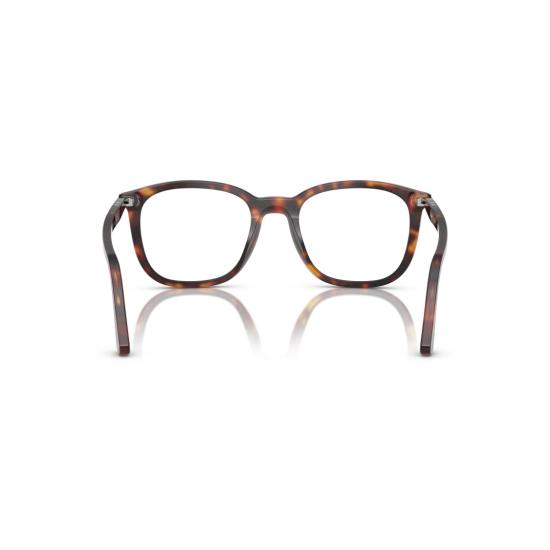 26SS 페르솔 선글라스 0Po3355v 실버 액센트가 있는 사각형 호피무늬 아세테이트 안경테 - PERSOL