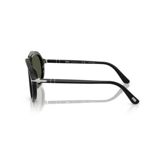 26SS 페르솔 선글라스 0Po0202s 볼드 블랙 에비에이터  (골드 액센트) - PERSOL