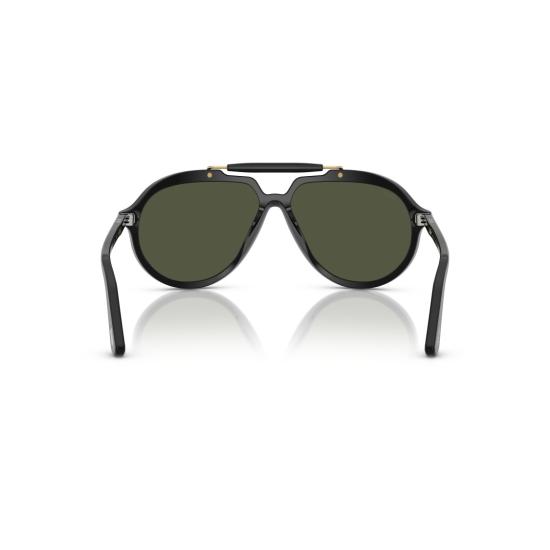 26SS 페르솔 선글라스 0Po0202s 볼드 블랙 에비에이터  (골드 액센트) - PERSOL