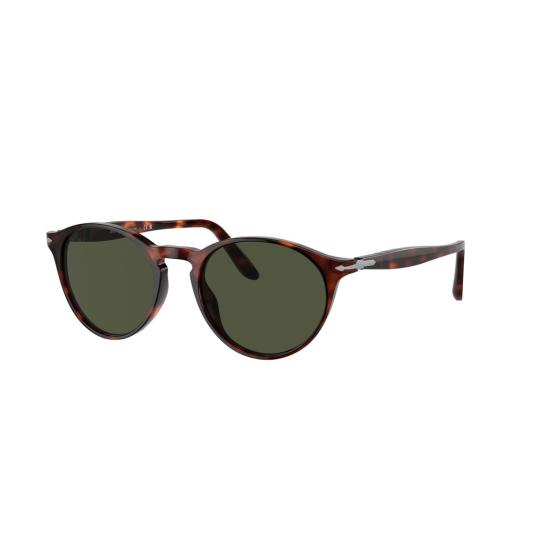 26SS 페르솔 선글라스 0Po3092sm 원형 호피무늬 아세테이트  (금속 장식 포함) - PERSOL