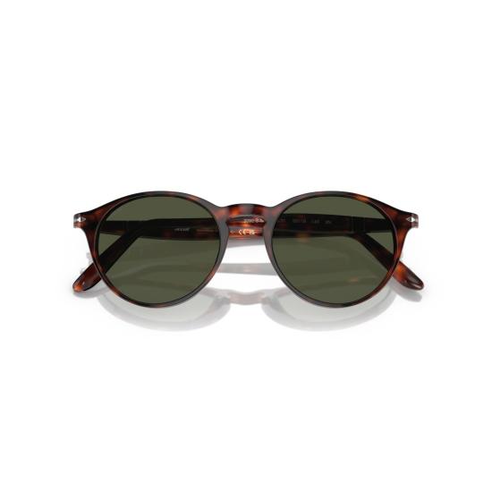 26SS 페르솔 선글라스 0Po3092sm 원형 호피무늬 아세테이트  (금속 장식 포함) - PERSOL