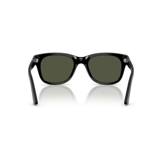26SS 페르솔 선글라스 0Po3372s 직사각형 블랙 아세테이트  (실버 화살표 디테일) - PERSOL