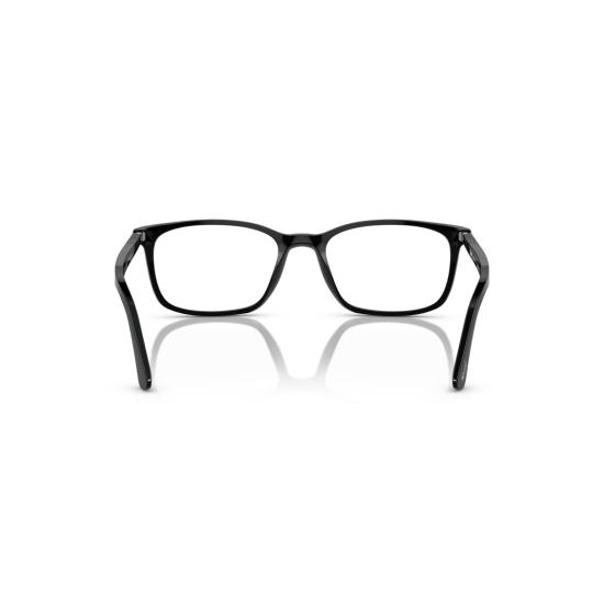 26SS 페르솔 안경 0Po3189v 실버 액센트가 있는 직사각형 아세테이트 안경 - PERSOL