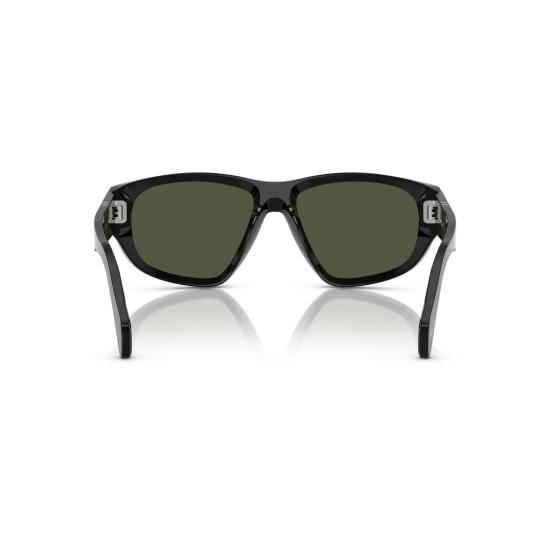 26SS 페르솔 선글라스 0Po0050s 실버 화살표 디테일이 있는 직사각형 아세테이트 - PERSOL