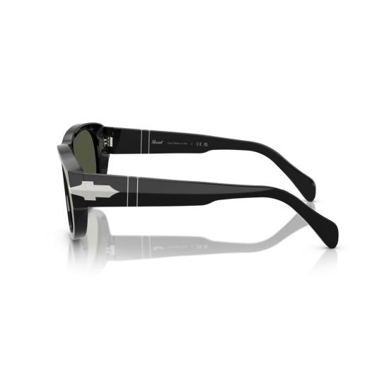 26SS 페르솔 선글라스 0Po0050s 실버 화살표 디테일이 있는 직사각형 아세테이트 - PERSOL