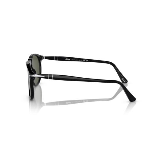 26SS 페르솔 선글라스 0Po9649s 클래식 에비에이터 , 유광 블랙 아세테이트 프레임 - PERSOL