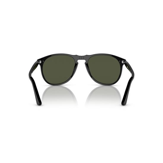 26SS 페르솔 선글라스 0Po9649s 클래식 에비에이터 , 유광 블랙 아세테이트 프레임 - PERSOL