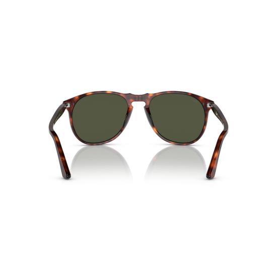 26SS 페르솔 선글라스 0Po9649s 클래식 원형 프레임 호피무늬 - PERSOL