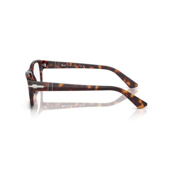 26SS 페르솔 안경 0Po3364v 직사각형 아세테이트 안경테 (호피무늬) - PERSOL