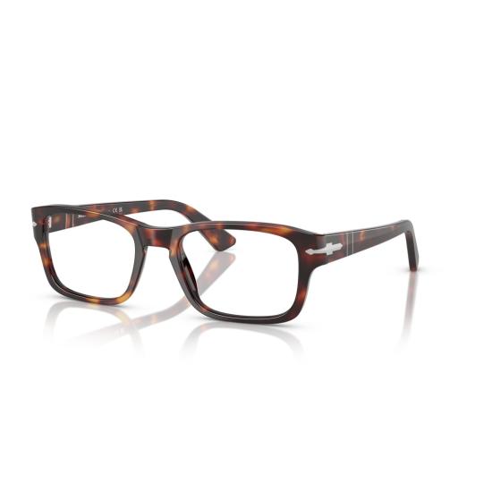 26SS 페르솔 안경 0Po3364v 직사각형 아세테이트 안경테 (호피무늬) - PERSOL