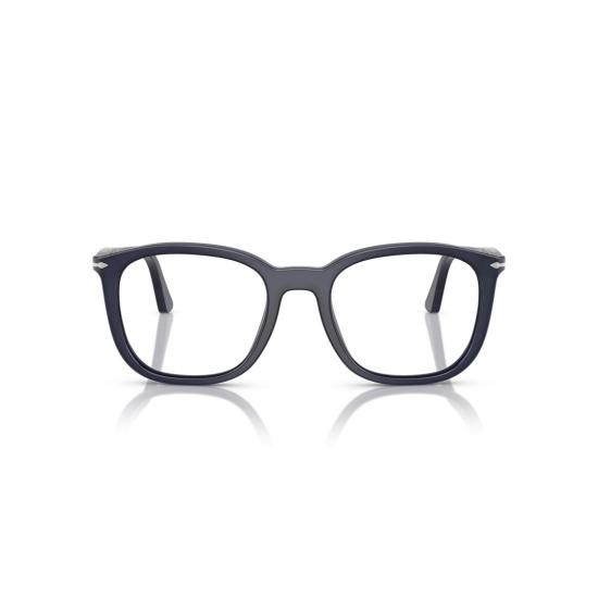 26SS 페르솔 선글라스 0Po3355v 아세테이트 소재의 사각 프레임 안경 (메탈릭 장식 포함)