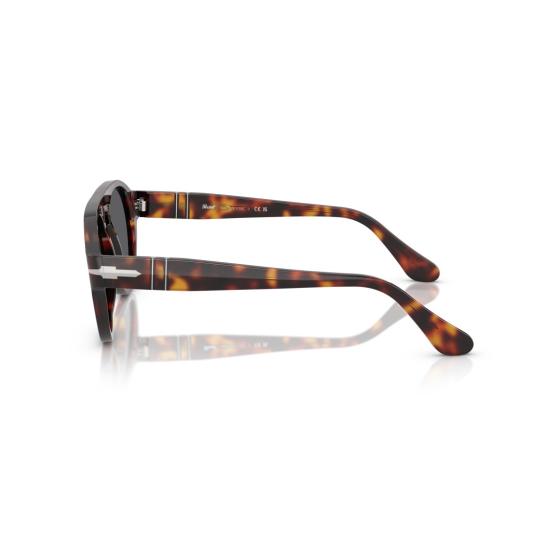 26SS 페르솔 선글라스 0Po3370s 호피무늬 원형 프레임  (메탈릭 디테일 포함) - PERSOL