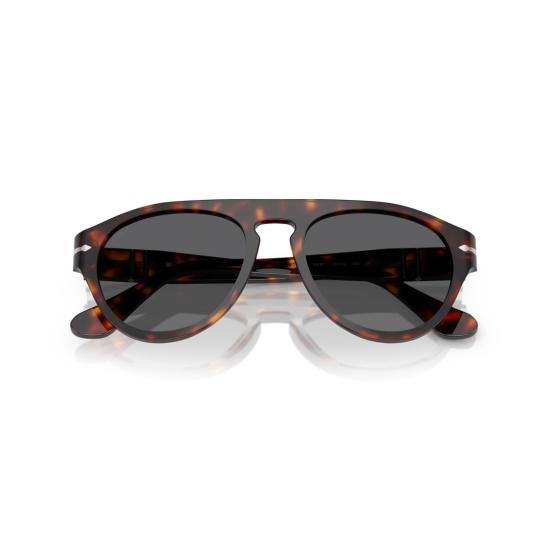 26SS 페르솔 선글라스 0Po3370s 호피무늬 원형 프레임  (메탈릭 디테일 포함) - PERSOL
