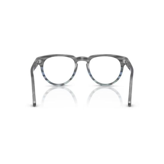 26SS 페르솔 안경 0Po3377v 반투명 회색 아세테이트 안경테 (파란색 포인트) - PERSOL