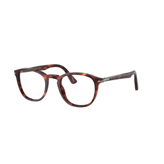 26SS 페르솔 안경 0Po3143v 원형 아세테이트 안경테 (호피 무늬) - PERSOL