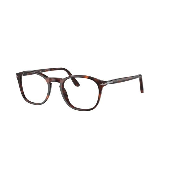 26SS 페르솔 안경 0Po3007v 원형 프레임 호피무늬  (키홀 브릿지) - PERSOL