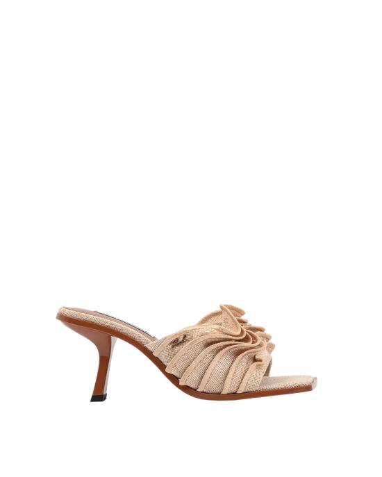 26SS 칼라거펠트 뮬/슬리퍼 KL33604 TNT natural hessian textile NATURALE