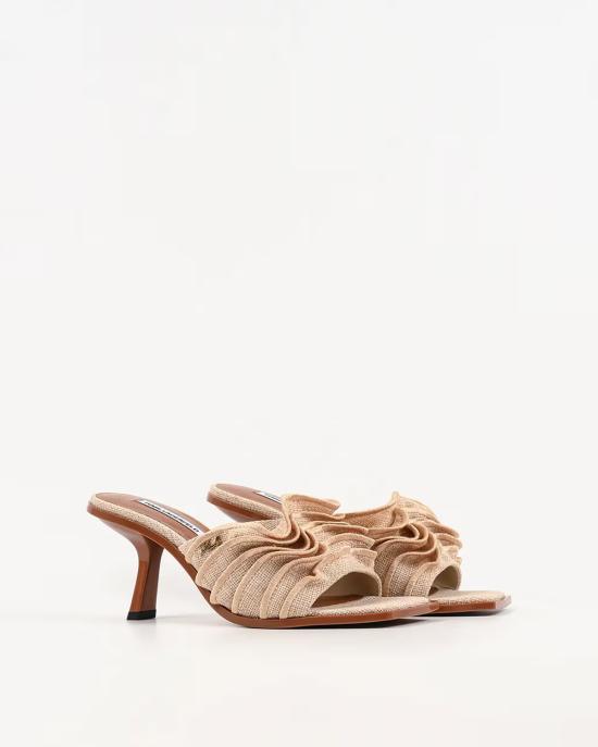 26SS 칼라거펠트 뮬/슬리퍼 KL33604 TNT natural hessian textile NATURALE - KARL LAGERFELD