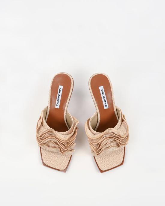 26SS 칼라거펠트 뮬/슬리퍼 KL33604 TNT natural hessian textile NATURALE - KARL LAGERFELD