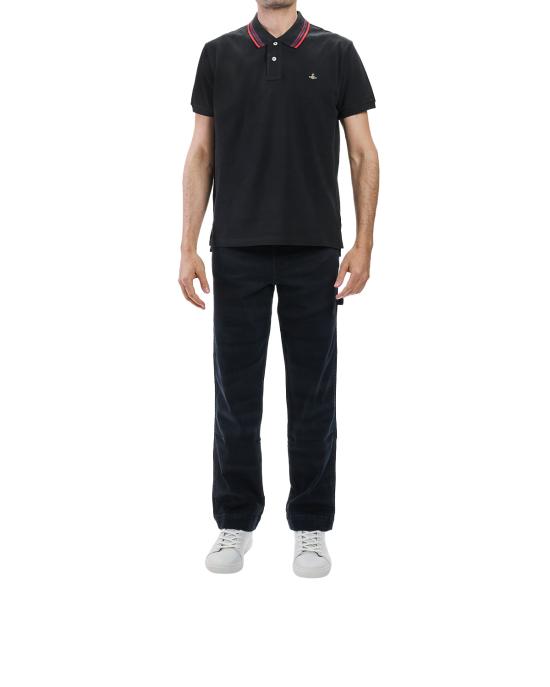 26SS 비비안웨스트우드 폴로 티셔츠 2H01000U J00AU N401 NERO - VIVIENNE WESTWOOD