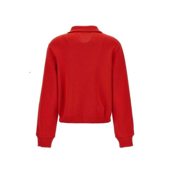  오트리 가디건 사이드 밴드  레드