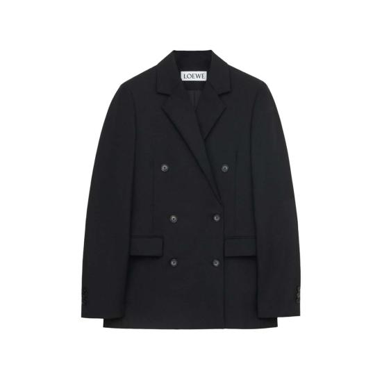  로에베 자켓 블렌드 울 모헤어 재킷 블랙 - LOEWE