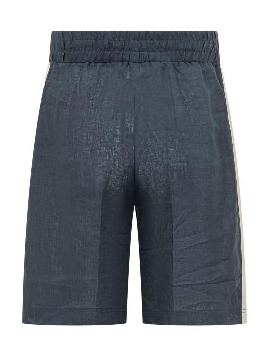 26SS 팜앤젤스 숏팬츠 PMCB05CS26FAB001 4603 NAVY BLUE OFF WHITE - PALM ANGELS
