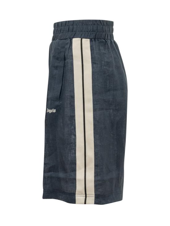 26SS 팜앤젤스 숏팬츠 PMCB05CS26FAB001 4603 NAVY BLUE OFF WHITE - PALM ANGELS