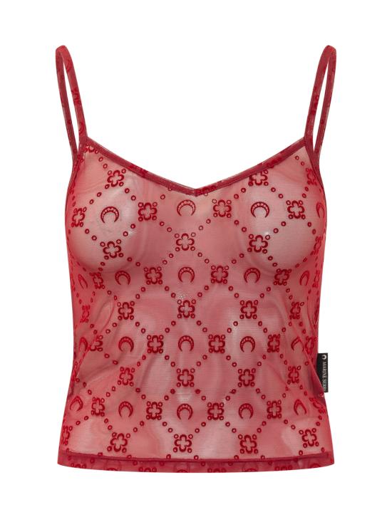 26SS 마린세르 민소매 티셔츠 WTO514ACJER0005 RD11 RIBBON RED