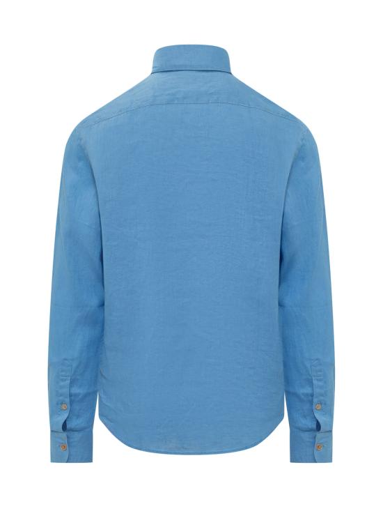 26SS 팜앤젤스 긴팔 셔츠 PMGE04NS26FAB001 4403 MEDIUM BLUE OFF WHITE - PALM ANGELS