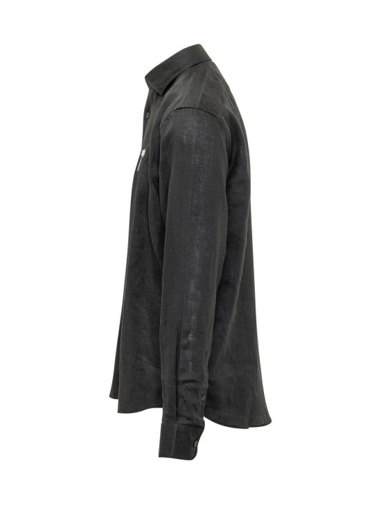 26SS 팜앤젤스 긴팔 셔츠 PMGE04NS26FAB001 1003 BLACK OFF WHITE - PALM ANGELS